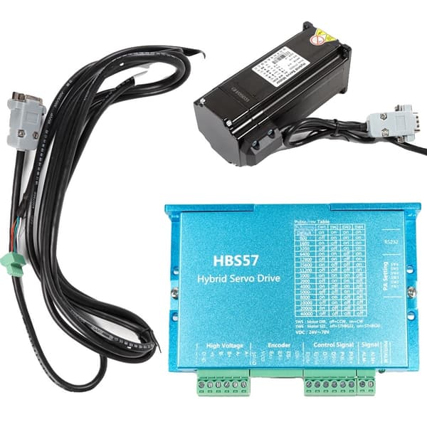 Lukket Sløjfe Hybrid Stepper Motor Drive Kit, HBS57 Driver Model, 3.0N.m Moment, 200KHz Responsfrekvens
