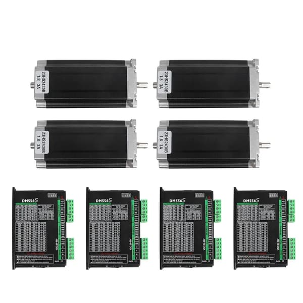 CNC Stepper Motor Kit, 425 Oz-in Holdet Moment, Hybrid Stepper Teknologi,4-aksers sæt