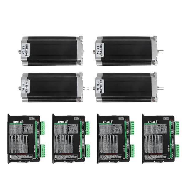 CNC Stepper Motor Kit, 425 Oz-in Holdet Moment, Hybrid Stepper Teknologi,4-aksers sæt