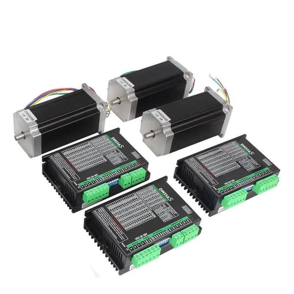 CNC Stepper Motor Kit, 425 Oz-in Holdet Moment, Hybrid Stepper Teknologi,4-aksers sæt