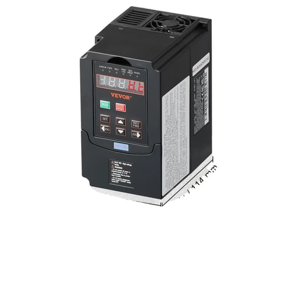 VEVOR Frekvensomformer, 10HK Effektudgang, 0-400Hz Frekvenskontrol,7,5 kW 0.75kw