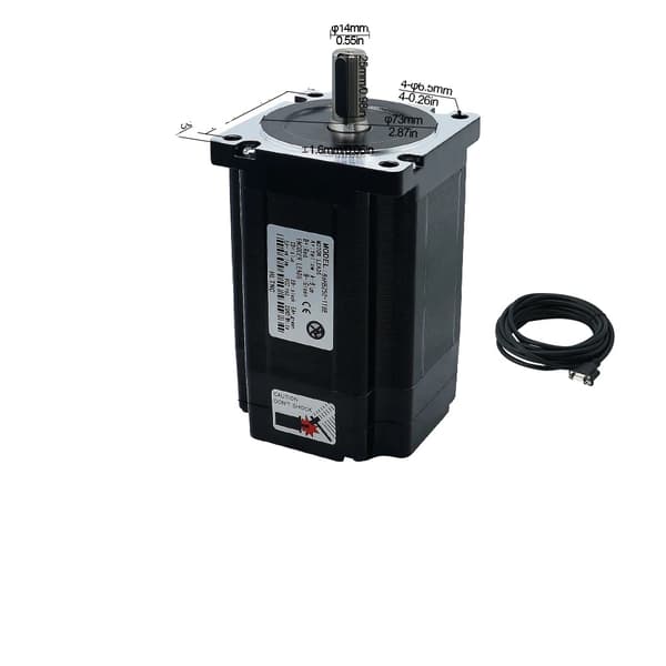 Nema34 Lukket Sløjfe Steppermotor, 2-Fase Design, Holdemomentmuligheder,8,5Nm 1214ozin Kit, 14 mm 8.5Nm 1214ozin Kit