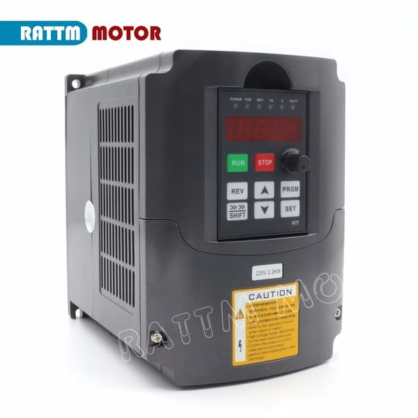 Variabel Frekvensdrev Inverter, 2,2 kW Effektvurdering, PID Kontrolfunktion, RS485 Kommunikation