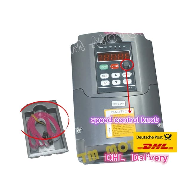 Variabel Frekvensdrev Inverter, 2,2 kW Effektvurdering, PID Kontrolfunktion, RS485 Kommunikation