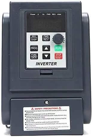Variabel Frekvensomformer, 0,75 kW Effekt, 5A Strøm,sort, Europa