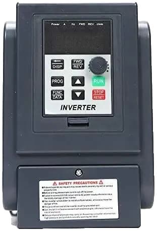Variabel Frekvensomformer, 0,75 kW Effekt, 5A Strøm,sort, Europa