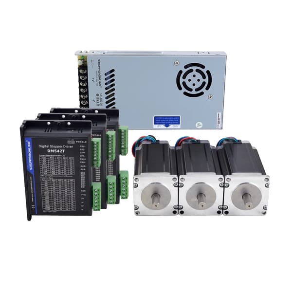 Stepper Motor CNC Router Kit, 3Nm Holdet Moment, 4.2A Strøm pr. Fase,10 mm