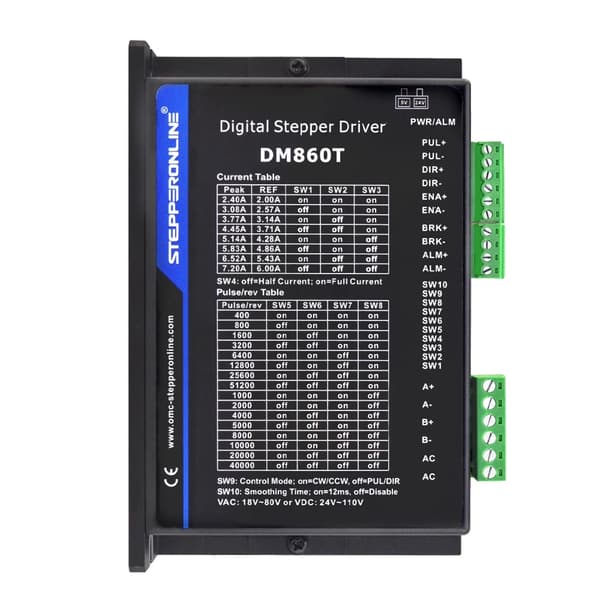 Stepper Motor Driver, Bred Indgangsspændingsområde, Stille Drift, Høj Mikroskridtsopløsning