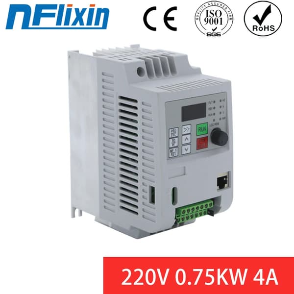 Variabel Frekvensomformer, 0,75 kW Udgange, 220V Indgang,220V 0,75KW, 220V, 220V