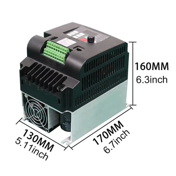 VFD Inverter, 0,75KW til 4KW effektområde, enfaset indgang,Enkeltfase 220V, 220V 4kW 16A