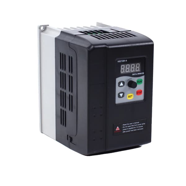 Variabel frekvensdrivning, 2,2 kW effekt, 5,8 A ström,svart