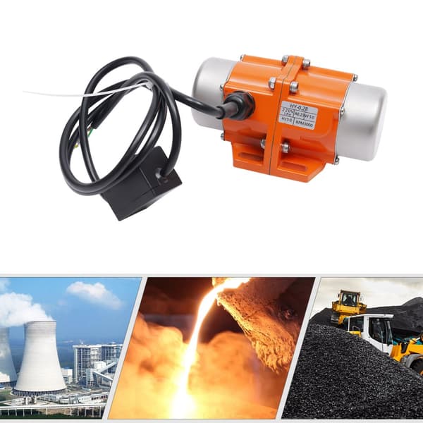 Vibrationsmotor, Lav støjdrift, Justerbar excitationskraft, Holdbart aluminiumsdesign