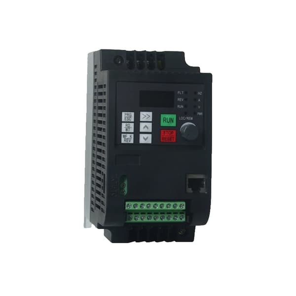 VFD AC Frekvensomformer, Udgangeffektområde: 0,75KW-11KW, Nominel strøm: 2,5A-25A,2.2KW, 3 fase 380V, 1 fase 220V