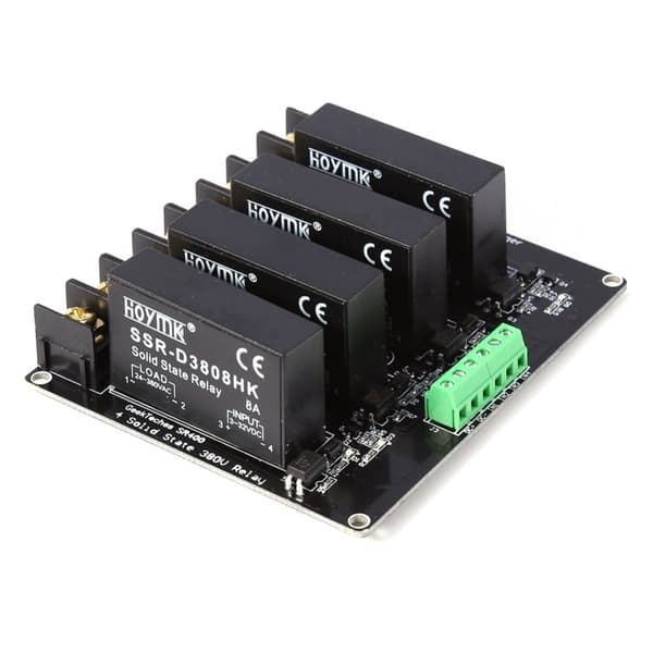 Solid State Relay Modul, 4 Kanaler, 380V Spænding, 8A Strøm