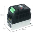 Miniatyrbillede 2 af 2: Variabel Frekvensdrev, Understøtter 0-600Hz Udgange, Åben Sløjfe Vektorkontrol,Tre fase 380V, Enkelt fase 220V, 1.5KW 2HK