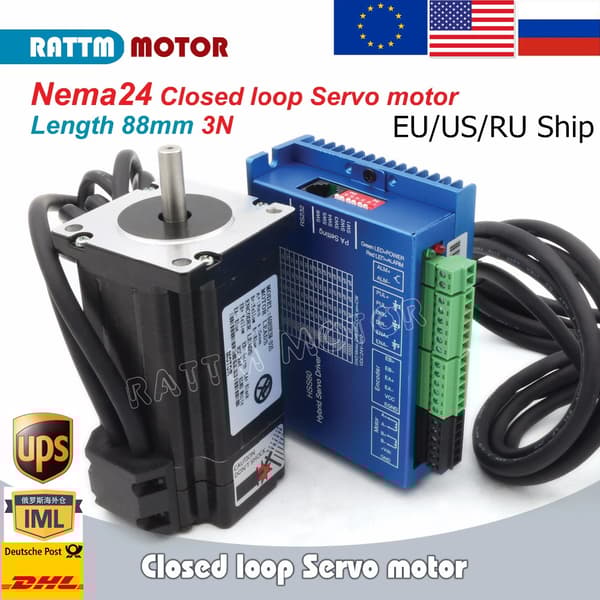 Lukket Sløjfe Servo Motor Kit, 300 Ncm Holdende Moment, 5,0 A Strømfase,8mm