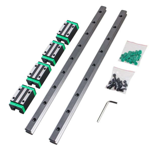 Lineaarinen ohjausrauta HGR20, 20 mm leveä, 17,5 mm korkea,600mm, HGR20CA