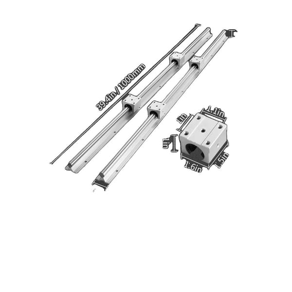 Lineaarinen opasrautasarja, korkea tarkkuus, CNC-reitittimen yhteensopivuus,12mm-1000mm