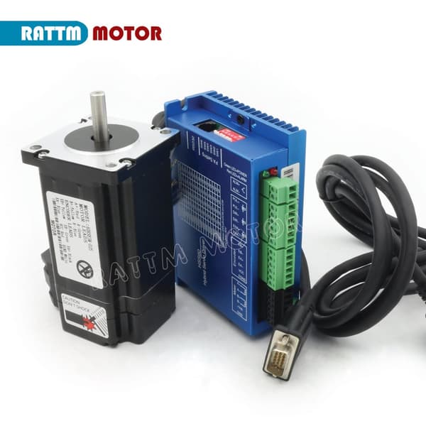 CNC Nema24 Lukket-Loop Servo Motor, 3N.m Holdende Moment, 5A Strøm, HSS60 Step Driver
