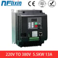 Miniatyrbild 2 av 2: VFD AC-frekvensomriktare, Utgångseffektområde: 0,75 kW - 11 kW, Nominell ström: 2,5 A - 25 A,3 fas 380V, 1 fas 220V, 5.5KW