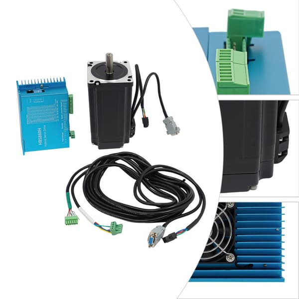 Stängd slinga stegmotor kit, 12N·m vridmoment, 200KHz svarsfrekvens, pålitligt kylsystem