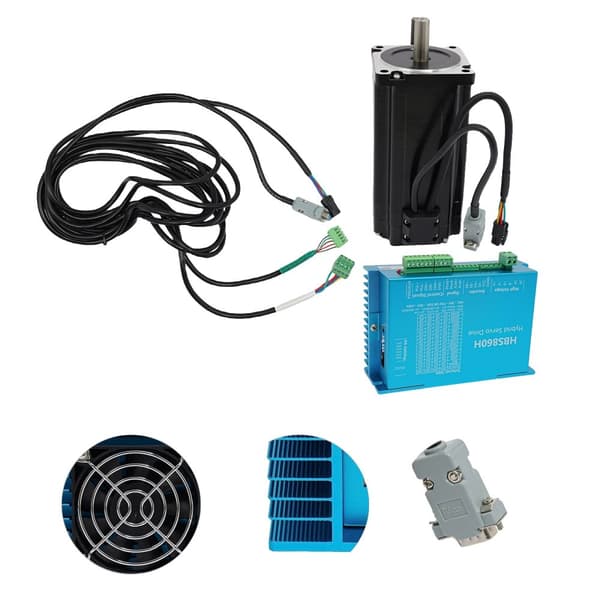 Stängd slinga stegmotor kit, 12N·m vridmoment, 200KHz svarsfrekvens, pålitligt kylsystem