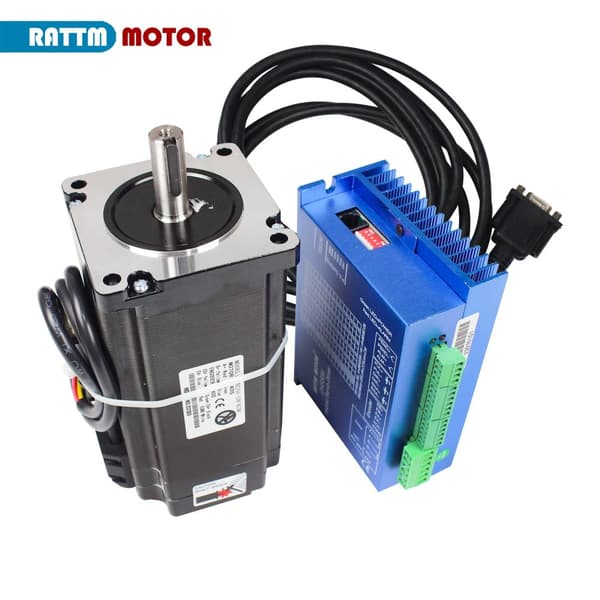 CNC Nema34 Sluten Krets Servomotorkit, 12 N·m Hållmoment, HSS86 Hybriddrivare,1 set mycket