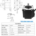Miniatyrbillede 2 af 2: Nema23 Stepper Motor, 1,0 N.m Moment, 3A Strøm,8mm Enkelt 1.0N.m