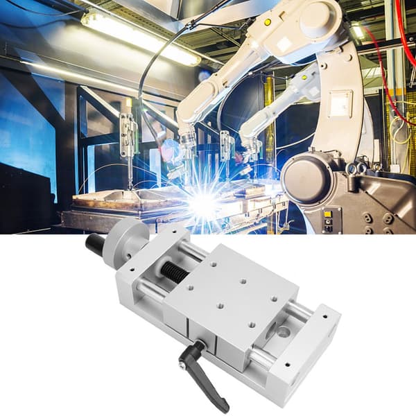 Aluminiumlegering Glidbord Linjärskena Ställ, Precisionrörelse, Kompakt Storlek,Silver