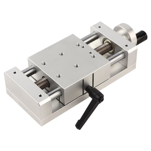 Aluminiumlegering Glidbord Linjärskena Ställ, Precisionrörelse, Kompakt Storlek,Silver