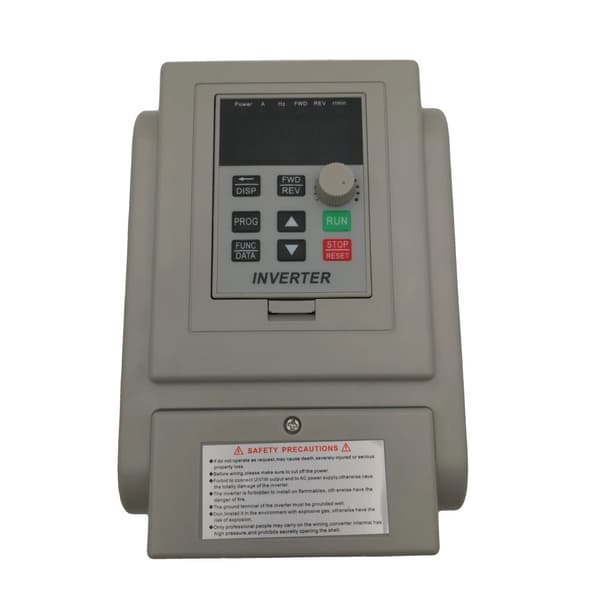 Frekvensomformer, 220V Enfaset Indgang, 220V Trefaset Udgange, 0.1-400 Hz Udgangsfrekevens,1.5KW 220V(hvid)