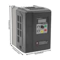 Pikkukuva 2 / 2: Taajuusmuunnin, 1,5 kW teho, 0-999 Hz lähtötaajuus,musta