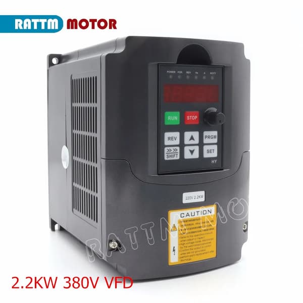 Variabel frekvensdrivare, hög hastighet, flerfasig ingång,2.2KW 380V