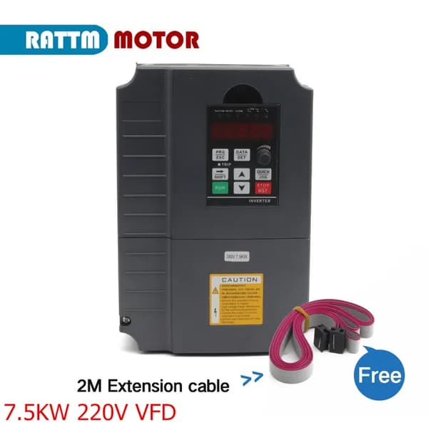 Muuttuvataajuusohjain, CNC-jyrsimen karan moottorin nopeudensäätö, 220V-tuki, 75KW 220V