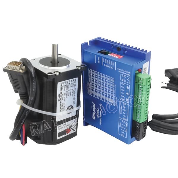 Nema23 Stängd Slits Servomotor, 2N.m Hållmoment, HSS57 Drivrutin,Bara motorförare
