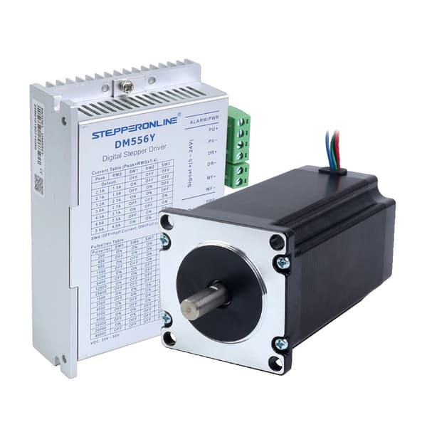 Stepper Motor Kit, 3 Nm Holdemoment, 1,8 Grad Trinvinkel, 5 A Strøm,8mm