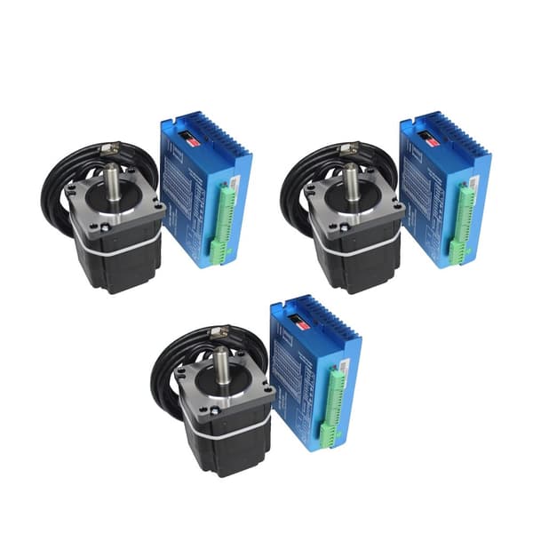Nema23 Sluten Loop Servomotor, 2N.m Hållmoment, 4.2A Ström / Fas, 16 Mikrosteg Val,3 Set