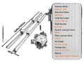 Miniatyrbillede 1 af 2: VEVOR Lineær Guide Skinne Sæt, Høj Belastningskapacitet, Holdbar Aluminium- og Stål Konstruktion,SBR20 800MM