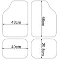 Miniatyrbillede 3 af 5: Rootz bilgulvmåtter - Autotæpper - Fodbetræk til køretøjer - Indvendige beskyttere - Bilmåtter - Gulvbetræk - Bilpolstring - Lilla/sort - 66 x 43 cm F