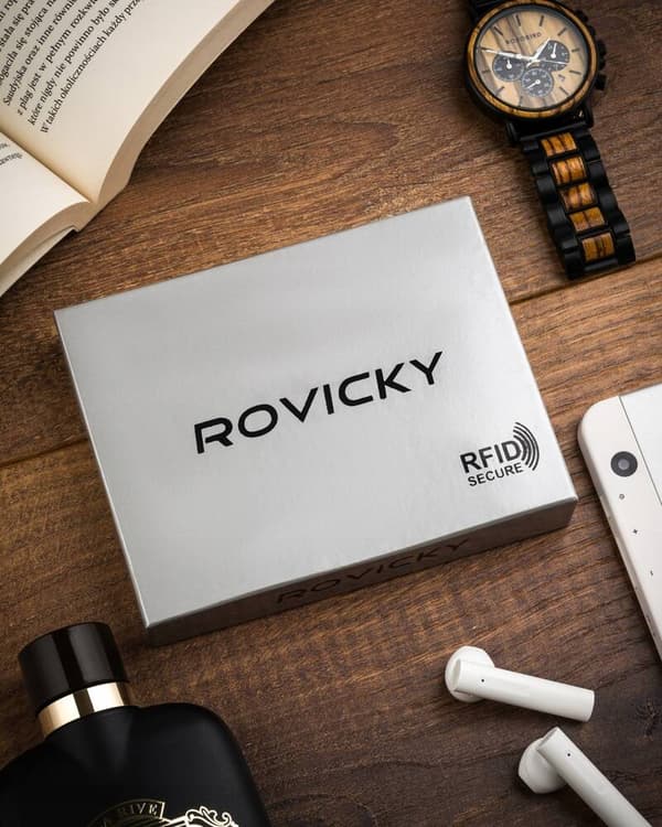 Pouzdro na karty a doklady z přírodní kůže - Rovicky