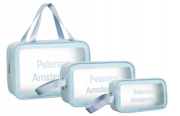 Sæt med tre vandtætte kosmetiktasker - Peterson