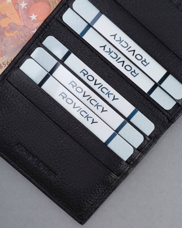 Kožené pouzdro na karty s RFID systémem - 4U Cavaldi