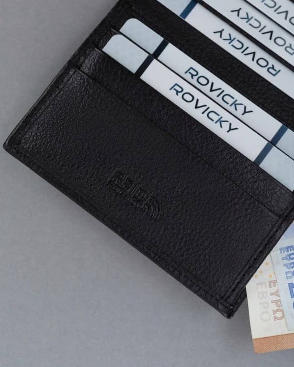 Kožené pouzdro na karty s RFID systémem - 4U Cavaldi