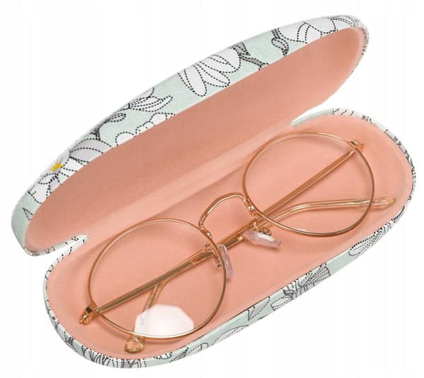 Elegantní pouzdro na brýle z ekologické kůže s květinovým vzorem - 4U Cavaldi