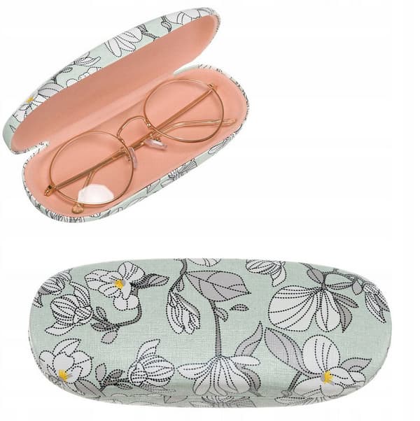 Elegantní pouzdro na brýle z ekologické kůže s květinovým vzorem - 4U Cavaldi