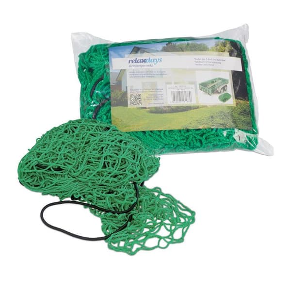 Lastnät för Släp - Relaxdays - 10017178 - Grön - Elastisk - 2x3m uttöjbart till 3,8x4,2m