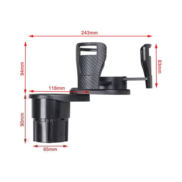 Auton monitoiminen 5 in 1 kuppi 2 juomateline auton muovivaahto nuudelipidike auton mukinpidike