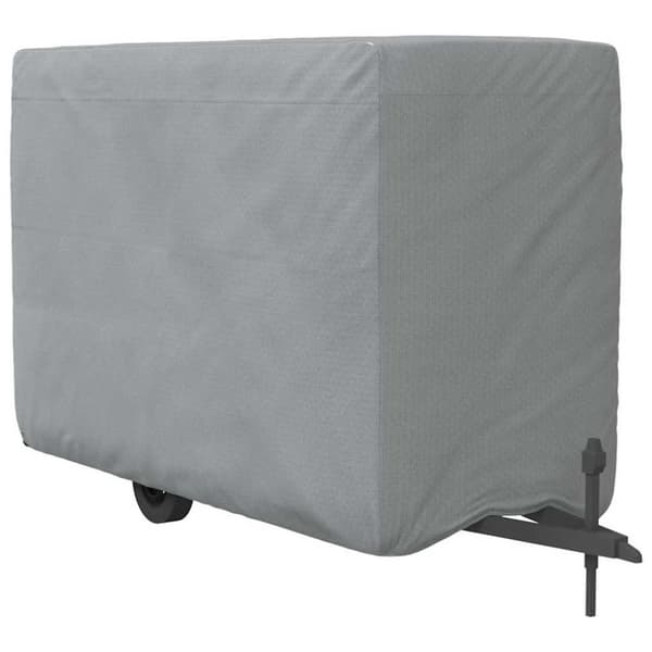 Överdrag till hästsläp grå 396x178x250 cm non-woven tyg