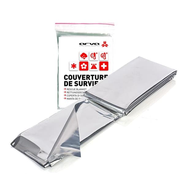 räddningsfilt aluminium, ARVA RESCUE BLANKET 190 gram (220 x 140 cm)