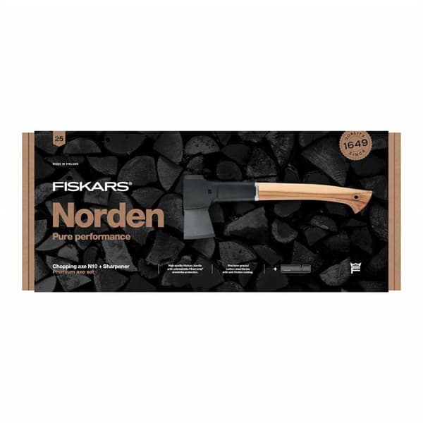 FISKARS CARPENT'S AXE NORDEN N10 (1051143) + SKÆRPER
